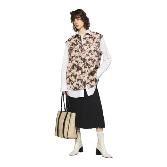 Samsoe Samsoe Clay Camo Sleeveless Button Down Shirt NWT - Picture 8 of 15